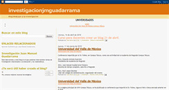 Desktop Screenshot of investigacionjmguadarrama.blogspot.com