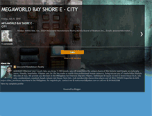 Tablet Screenshot of megaworldbaycity.blogspot.com