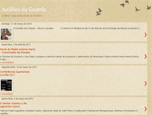 Tablet Screenshot of acolitosdaguarda.blogspot.com