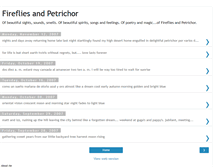 Tablet Screenshot of firefliesandpetrichor.blogspot.com