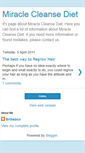 Mobile Screenshot of miraclecleansediet.blogspot.com