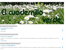 Tablet Screenshot of elcuadernilloverde.blogspot.com