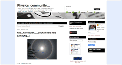 Desktop Screenshot of physics-community.blogspot.com