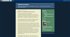 Desktop Screenshot of matthew-matthewsmatters.blogspot.com