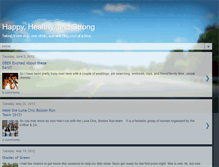 Tablet Screenshot of happyhealthystrong.blogspot.com
