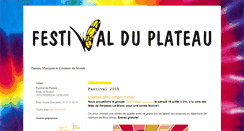 Desktop Screenshot of festivalduplateau.blogspot.com