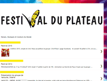 Tablet Screenshot of festivalduplateau.blogspot.com