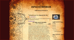 Desktop Screenshot of espaciointeriordelaeronauta.blogspot.com