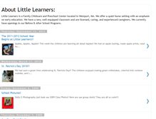 Tablet Screenshot of littlelearnersprogram.blogspot.com