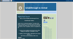 Desktop Screenshot of breakthroughtorevival.blogspot.com