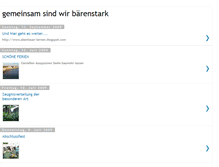 Tablet Screenshot of gemeinsambaerenstark.blogspot.com