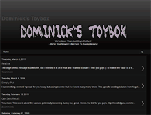 Tablet Screenshot of dominickstoybox.blogspot.com