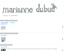 Tablet Screenshot of mariannedubuc.blogspot.com