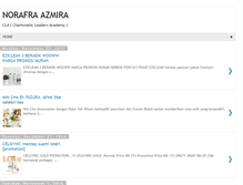 Tablet Screenshot of norafrazmira.blogspot.com