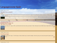 Tablet Screenshot of languagecoursespain.blogspot.com