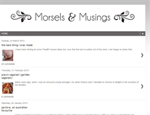 Tablet Screenshot of morselsandmusings.blogspot.com