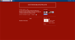 Desktop Screenshot of gethsemaneprays.blogspot.com
