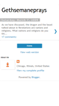 Mobile Screenshot of gethsemaneprays.blogspot.com