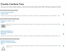 Tablet Screenshot of claudiaciardonefans.blogspot.com