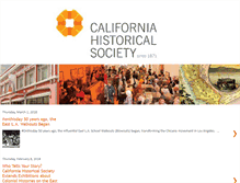 Tablet Screenshot of californiahistoricalsociety.blogspot.com