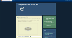 Desktop Screenshot of mespensesmesdoutesmoi.blogspot.com