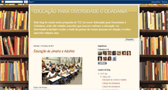 Desktop Screenshot of educacaonadiversidadeecidadania.blogspot.com