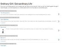 Tablet Screenshot of ordinarygirlextraordinarylife.blogspot.com