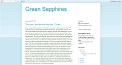 Desktop Screenshot of greensapphires.blogspot.com