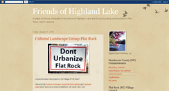 Desktop Screenshot of friendsofhighlandlake.blogspot.com