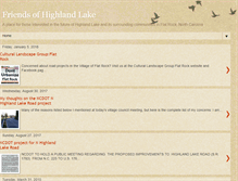 Tablet Screenshot of friendsofhighlandlake.blogspot.com