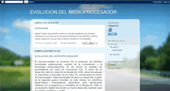 Desktop Screenshot of evoluciondelmicroprocesador.blogspot.com