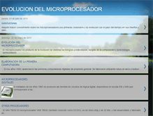 Tablet Screenshot of evoluciondelmicroprocesador.blogspot.com