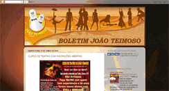 Desktop Screenshot of boletimjoaoteimoso.blogspot.com
