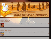 Tablet Screenshot of boletimjoaoteimoso.blogspot.com