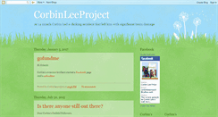 Desktop Screenshot of corbinleeproject.blogspot.com