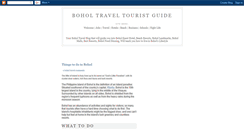 Desktop Screenshot of bohol-travel-guide.blogspot.com