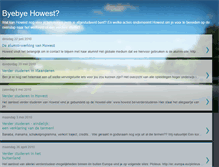 Tablet Screenshot of byebyehowest.blogspot.com