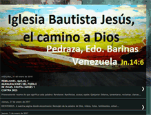 Tablet Screenshot of iglesiabautistajesuselcaminoadios.blogspot.com