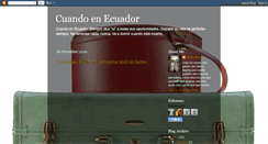 Desktop Screenshot of cuandoenecuador.blogspot.com