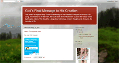 Desktop Screenshot of finalmessage.blogspot.com
