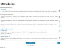 Tablet Screenshot of irfanwidiawan.blogspot.com