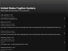 Tablet Screenshot of fugitivehuntersinformationnetwork.blogspot.com