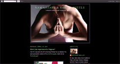 Desktop Screenshot of namastayandreadalittle.blogspot.com