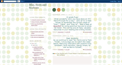 Desktop Screenshot of misssternsstudents.blogspot.com