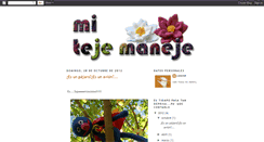 Desktop Screenshot of mi-teje-maneje.blogspot.com