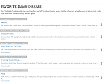 Tablet Screenshot of favoritedamndisease.blogspot.com