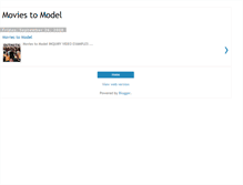 Tablet Screenshot of moviestomodel.blogspot.com