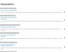 Tablet Screenshot of nutrametrixblog.blogspot.com