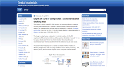 Desktop Screenshot of dental-materials.blogspot.com