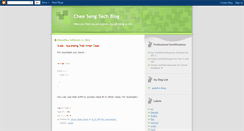 Desktop Screenshot of chuacheeseng.blogspot.com